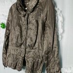 Kenneth Cole New York Womens Size10 Metallic Bronze Textured Crinkle Snap Front Photo 4