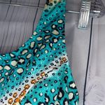 Swimmart Stylish Multicolor Animal Print Women's Bathing Suit Blue Size XXL Photo 4