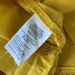 J.Crew  Embroidered Blouse Frilled Ruffled Shirt Tunic Yellow Size 2 Like NEW Photo 8