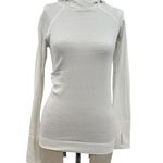 Lululemon  Rest Less Hoodie Long Sleeve Seamless Stretch Textured White‎ Size 2 Photo 0