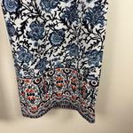 Talbots  Woman Floral Print Pants Sz 18W Wide Leg Elastic Waist Pull On Coastal‎ Photo 3