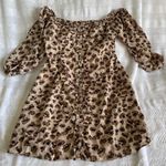 Sage The Label new NWOT  Leopard Long Sleeve Mini Dress, Size small, S Photo 1