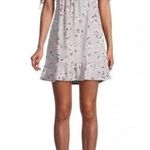 Socialite NWOT  Lavender Purple Floral Babydoll Mini Dress Sweetheart Neck New Photo 0