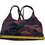 Lululemon Size 4 Energy Sports Bra Heritage 365 Camo Smoky Red Night Strappy Gym Photo 6