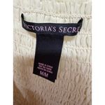 Victoria's Secret  Flowy Cream Blouse Whimsical Fairy Boho Size Medium Satin Photo 4