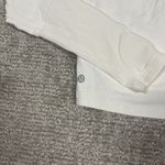 Lululemon It's Rulu Run Cropped 1/2 Half Zip Top Womens 4 6 Off White Shirt Photo 4