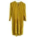 Brass & Roe Yellow Long Sleeve Dress Small Photo 1