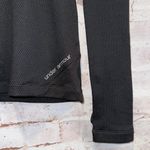 Under Armour  Sweatshirt Womens XS Black Pullover Fitted Cold Gear Henley Zip Photo 2