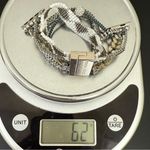 Victoria Emerson Beaded Silver/White/Gray Magnetic Clasp Apple Watch Band 38/40m Photo 5