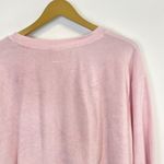 Stoney Clover Lane  Pink Terry Cloth Cropped Sweatshirt Photo 10