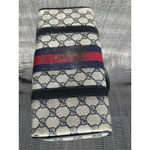 Gucci Vintage ‎ Boston Bag Blue/Navy Leather Satchel Handbag Photo 5