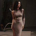 House Of CB  ‘Catiana’ Asymmetrical Satin dress NWOT size S‎ Photo 2