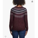 Weatherproof Vintage Women’s Fair Isle Acrylic Sweater Photo 2