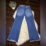 Vibrant  M.i.U Ripped Hem Button fly Wide Leg distressed Jeans Sz 13 Photo 7