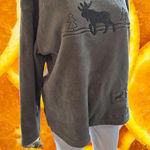 Arctic Image Fleeceā V Neck Long Sweatshirt Shirt Size Small Tan Photo 0