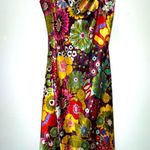 Emma & Michele  Satin Floral Kalediscope Slip Dress Medium Photo 0