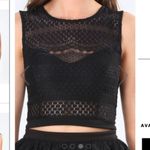 Bebe Sophie Lace Crop Top Photo 1