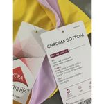 Athleta Chroma Swim Bikini Bottom Size Large Yellow Lilac Blocked Hawaii NWT Photo 4