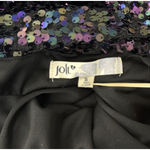 Jolt  Dress Womens Small Black Multi Allover‎ Sequin Mini Shimmer Sparkle Party Photo 5