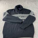 Ralph Lauren Polo  Women's XXL Black‎ Fair Isle Cotton Angora Rabbit Hair Sweater Photo 0