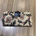 Vintage Floral Brocade Kiss Clasp Coin Pouch Clutch Wallet Bag Pink Photo 1