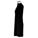Giorgio Armani Black Jersey Dress High Neck 3/4 Sleeves IT 44 Italy Medium 8 EUC Photo 2