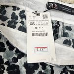 ZARA NWT Leopard Print Skirted Shorts Skort Size XS Black Gray Photo 5