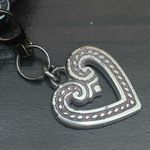 Brighton Vintage Brown Croc Leather Black Mini Crossbody Bag Photo 13