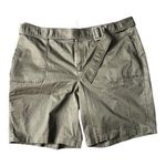 Lane Bryant NWT High Rise Bermuda Cargo Shorts Olive Green Women's Size 20 Photo 0