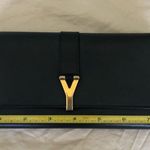 Saint Laurent  Wallet YSL Black Leather Gold Photo 10