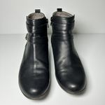 Rockport Womens Carly Strap Bootie Ankle Boots Side Zip Leather Size 7 Black. Black Photo 1