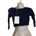 Mara Hoffman NWT  Aja cropped popcorn TENCEL Lyocell top sz XXS Photo 4