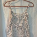 Brandy Melville Floral White Spaghetti Strap Top Photo 4