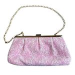 Lilly Pulitzer  Embroidered‎ Floral Shoulder Bag Clutch Pink White Purse Preppy Photo 1