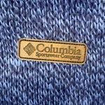 Columbia  Navy Blue Knit Full Zip Fleece Lined Hoodie Zip Pockets Sz Large Photo 9