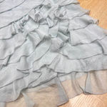 Aritzia Light Blue Mint Ruffle Mini Dress Photo 3