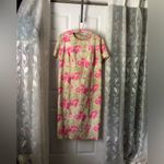 Jessica London Dress Cottagecore Floral 16WT Plus Sz Midi Linen Blend Photo 2