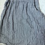 Old Navy Blue and White Striped Linen Blend Cami Dress Photo 5
