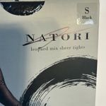 Natori  Leopard Mix Sheer Tights Black Size Small S NT S05438 3 pack Photo 3