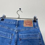Levi's  Mile High Cropped Wide Leg High Rise Denim Jeans Button Fly Size 24 Photo 7
