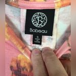 Bobeau peach floral t-shirt size small with high low front - back Photo 3