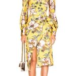 Silvia Tcherassi Guzmania Skirt Botanical Yellow Floral Ruffle sz Small Photo 1