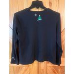Breckenridge  Womens Petite Medium Black Top Holiday Snowman Xmas(1637) Photo 5