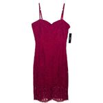 NWT Lulu’s License to Love Burgundy Maroon Lace Bodycon Sleeveless Mini Dress Red Size M Photo 3