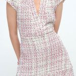 ZARA  Textured Weave Tweed Dress With Ruffles Photo 6