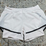 GYM SHARK white athletic workout shorts size Medium Photo 0