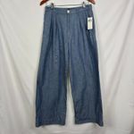 Ralph Lauren Lauren  Petite Women's Pleated Chambray Wide-Leg Pants Size 6 NWT Photo 2