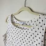 Uniqlo Ines De La Fressange Small Sleeveless Polka Dot Cotton Pleated Dress Chic Photo 3
