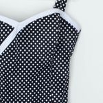 Catherines Womens Polka Dot One Piece Swimsuit Size 20W Retro Pin Up Vacation Photo 1