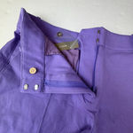 J.Crew NWT Women's Pintuck suit short in bi-stretch cotton blend purple size 12 Photo 5